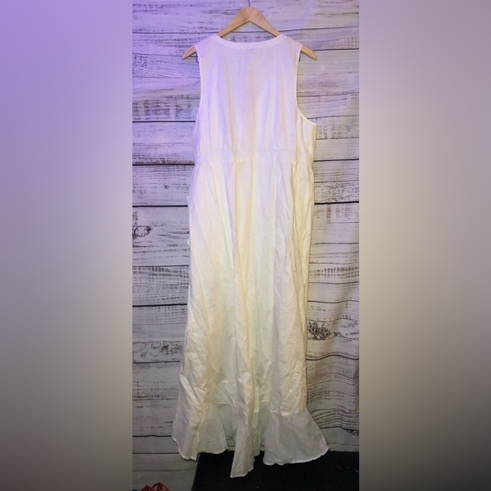 VENUS Elegant White Sleeveless Ruffle Wrap Dress NWOT size 20 - Picture 7 of 7